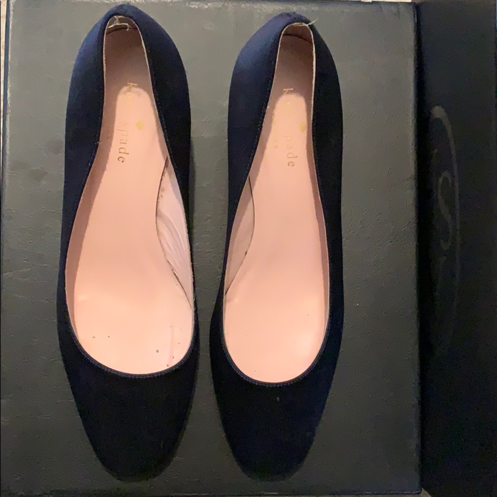 Kate Spade 1 1/2 inch Navy Heels